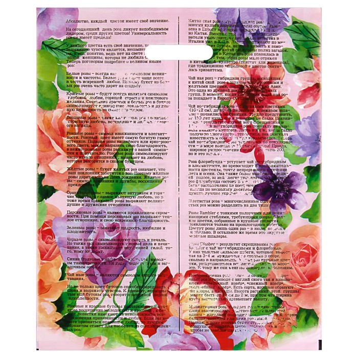 Пакет "Аннет", полиэтиленовый с вырубной ручкой 38 х 47 см, 60 мкм