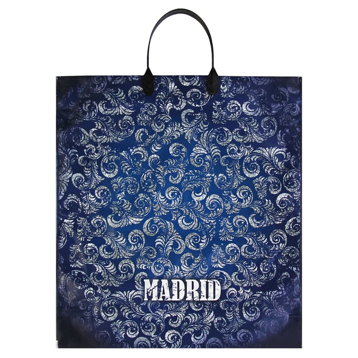 Пакет "Мадрид", полиэтиленовый с пластиковой ручкой, 40 х 44 см, 100 мкм