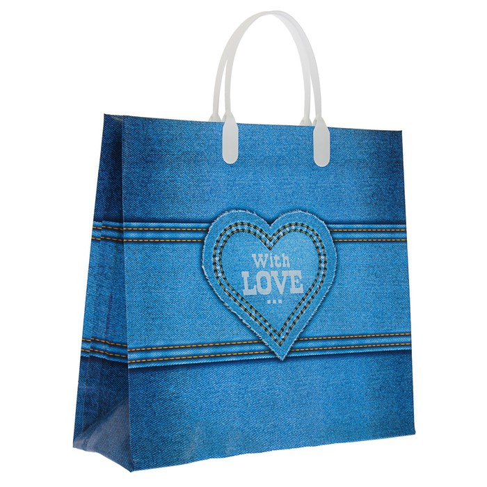 Пакет "Деним", мягкий пластик, 30 х 30 см, 150 мкм