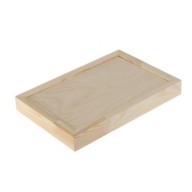 Планшет деревянный, с врезанной фанерой, 20 х 30 х 3,5 см, глубина 0.5 см, сосна Ош