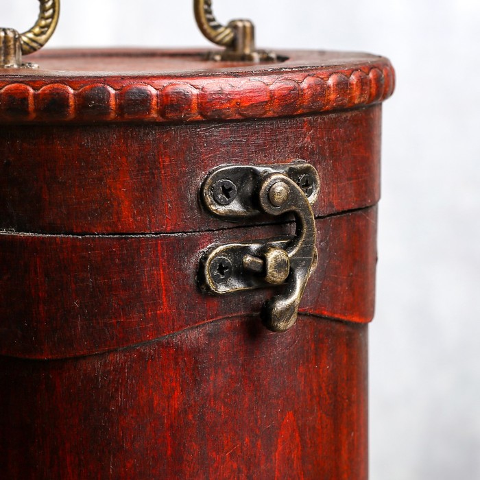 Шкатулка дерево под бутылку "Цилиндр" 36х11х11 см