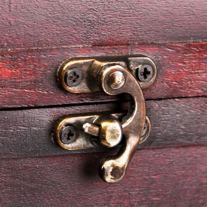 Шкатулка дерево под 2 бутылки "Средневековье" 36х22х12,5 см