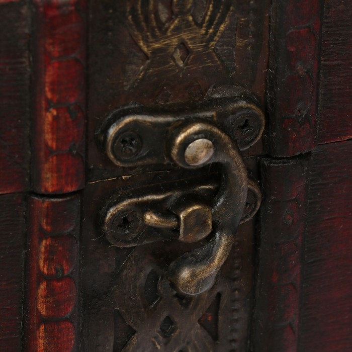 Шкатулка дерево под 2 бутылки "Рыцарь" 20х34х12,5 см