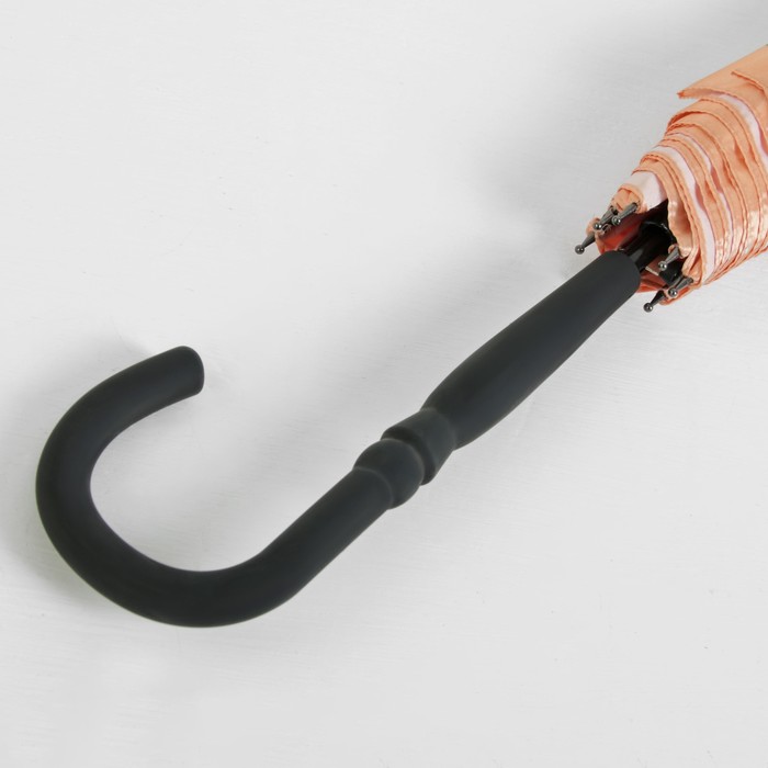 Зонт-трость "Нежность", полуавтоматический, R=48см, цвет бежевый