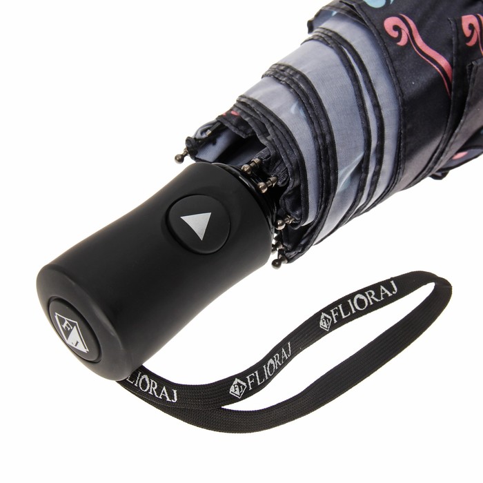 Зонт полуавтоматический "Под звуки вальса кошки", R=50см, цвет чёрный