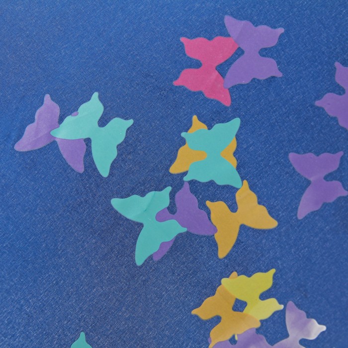 Зонт автоматический "Вальс", проявляющий рисунок, R=50см, цвет тёмно-синий