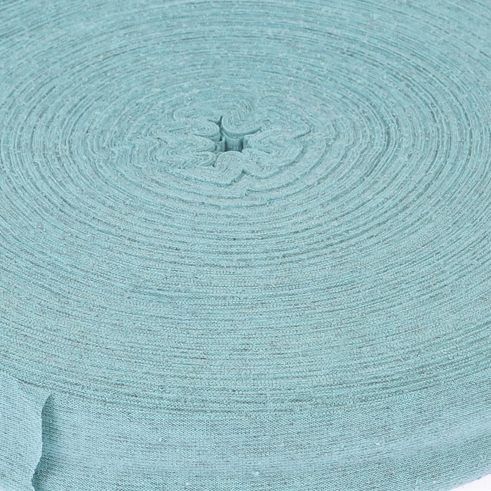 Пряжа трикотаж. "Ролик" 85м/320гр, ширина нити 30 мм (св.бирюзов. меланж)