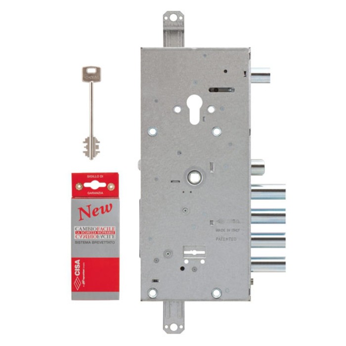 Замок врезной двухсистемный CISA NEW CAMBIO FACILE 57.966.48, ключ 64 мм
