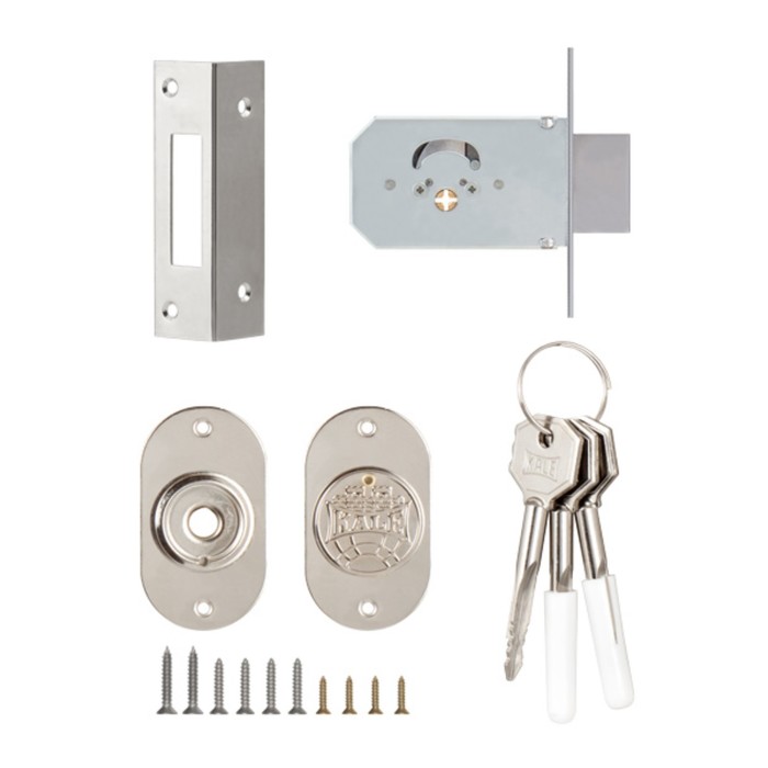 Замок врезной крестообразный KALE 156/F, 45 мм, 3 ключа