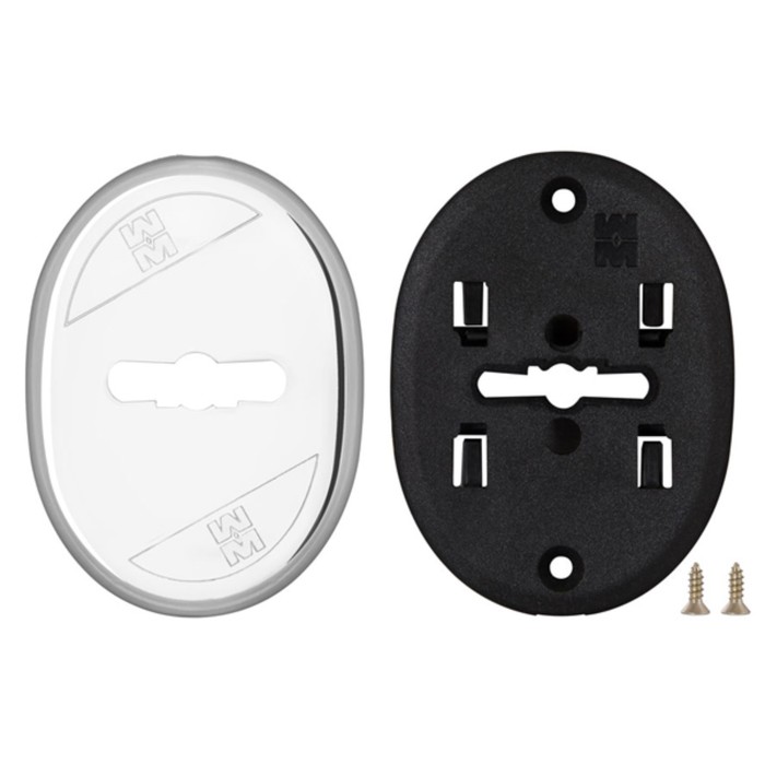 Накладка на сувальдный замок MOTTURA 95.323, овальная, цвет хром, 1 шт.