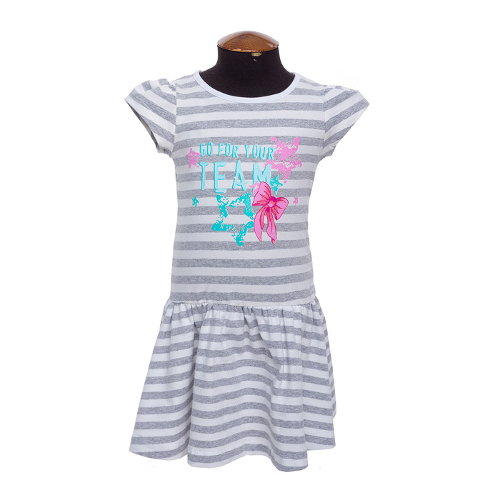 Платье для девочки, рост 98 см, цвет серый DS0024/25