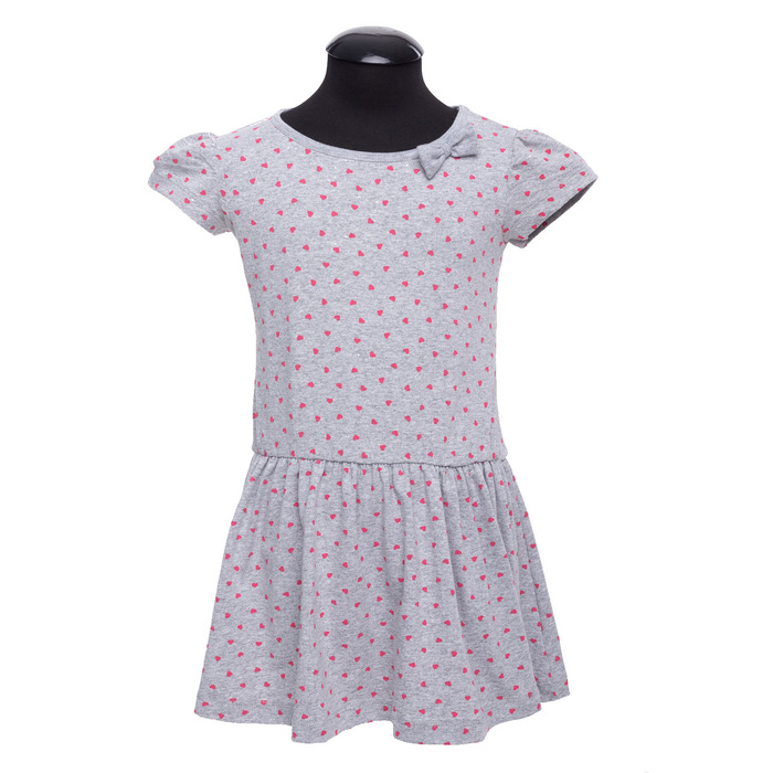 Платье для девочки, рост 122 см, цвет серый DS0035/25
