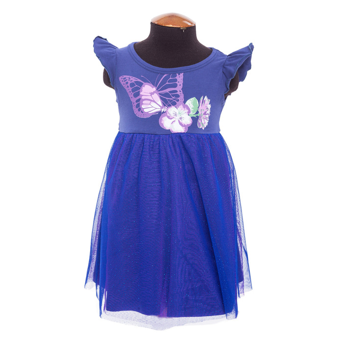 Платье для девочки, рост 98 см, цвет синий DS0048/10