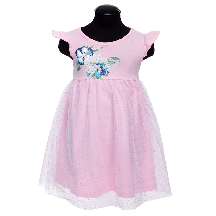 Платье для девочки, рост 128 см, цвет розовый DS0060/4