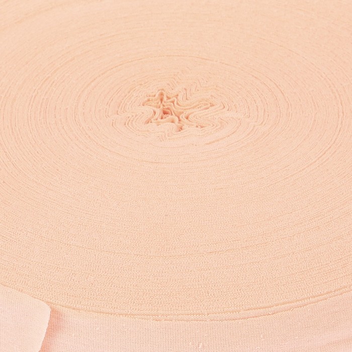 Пряжа трикотаж. "Ролик" 85м/320гр, ширина нити 30 мм (персик)