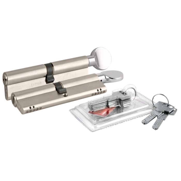 Цилиндровый механизм KALE164 OBS BME-Z/80, 35х10х35 мм, с вертушкой, 5 ключей, 2 монтаж. ключа, цвет