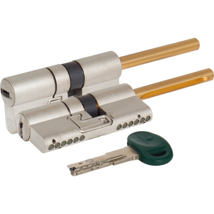 Цилиндровый механизм под вертушку C38P313101C5, 62/26х10х26 мм, цвет матовый хром