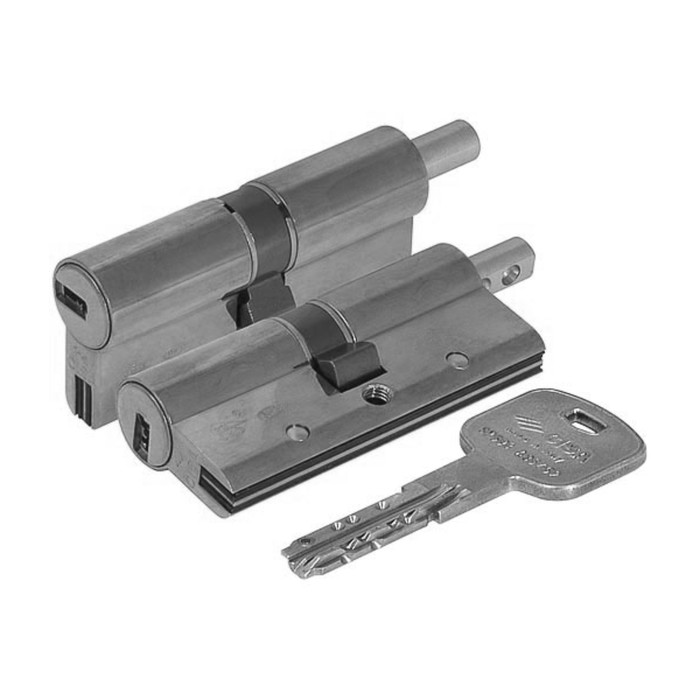 Цилиндровый механизм под вертушку CISA AP3 OH3S2-13.12, 70/30х10х30 мм, цвет хром