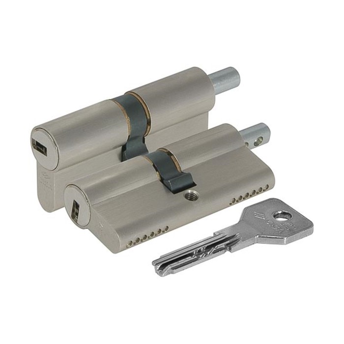 Цилиндровый механизм под вертушку CISA ASIX OE302-21.12, 90/35х10х45 мм, цвет хром