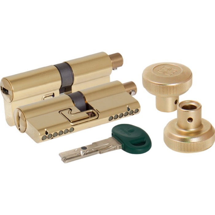 Цилиндровый механизм MOTTURA C31F464601RTC5, 92/41х10х41 мм, цвет латунь