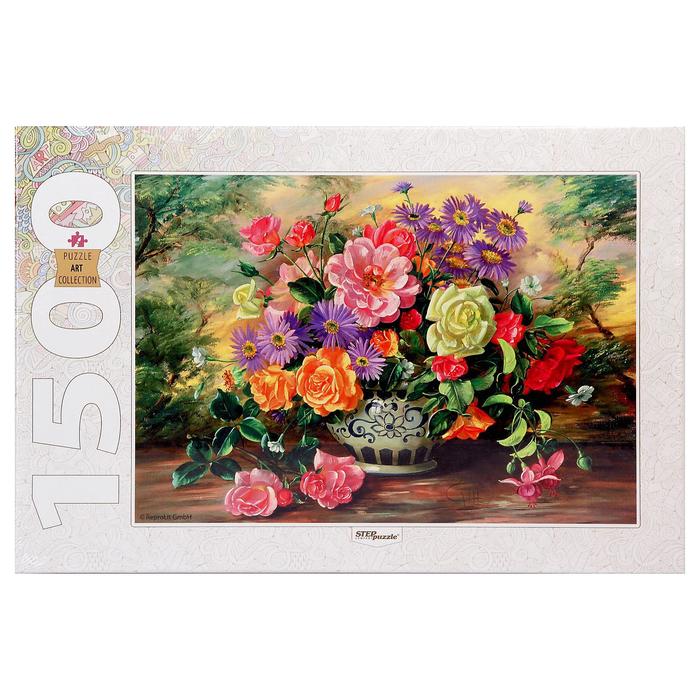 Пазлы "Цветы в вазе", 1500 элементов