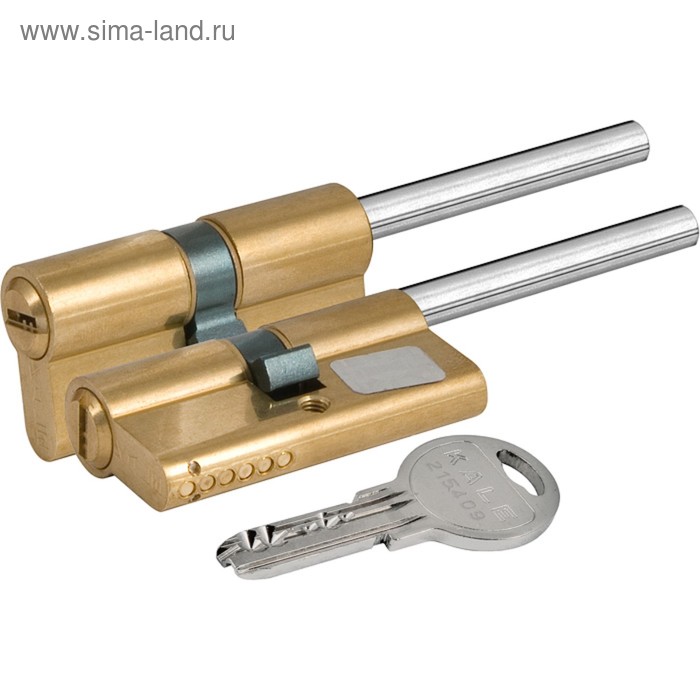 

Цилиндровый механизм под вертушку KALE 164 SX/71, 35х10х26 мм, 5 ключей, цвет латунь