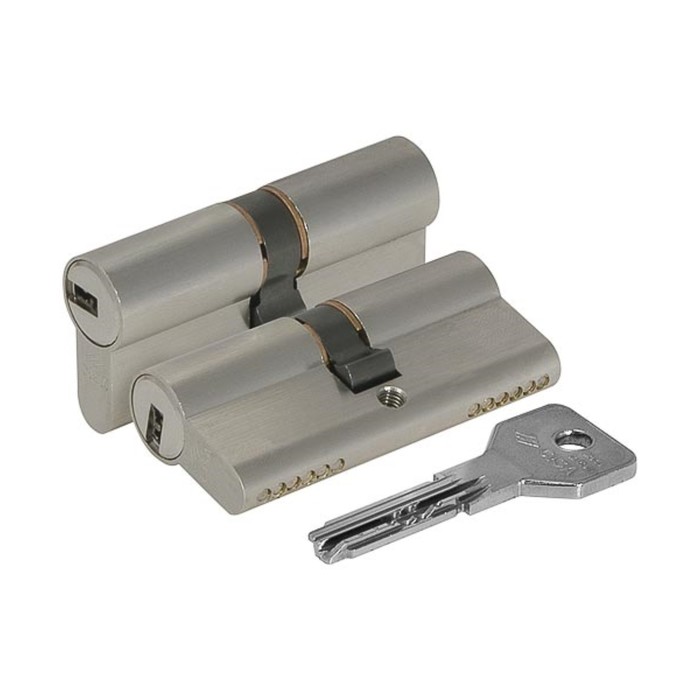 Цилиндровый механизм CISA ASIX OE300-12.12, 70/35х10х25 мм, цвет хром