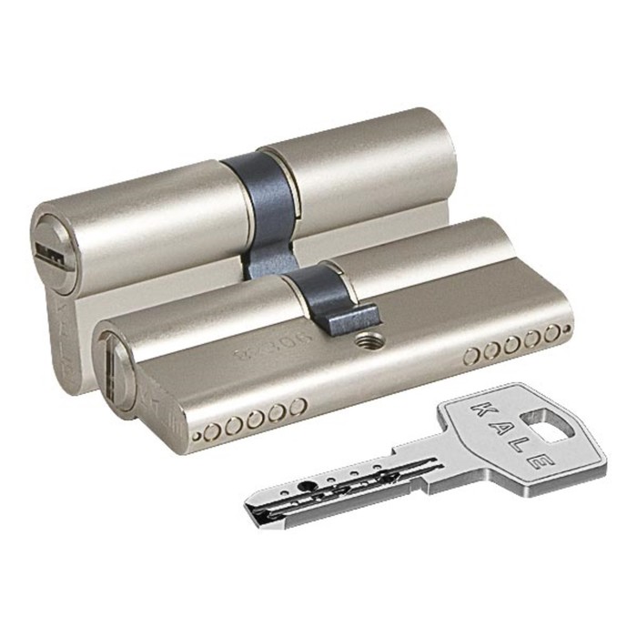Цилиндровый механизм KALE 164 BN/75, 30х10х35 мм, 5 ключей, цвет хром