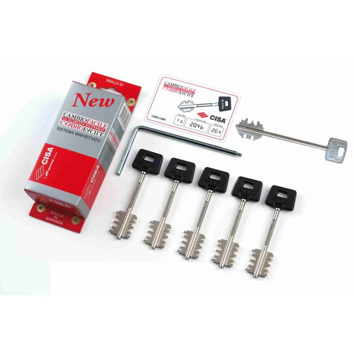 Комплект ключей для кодирования CISA "New Cambio" 06.520.51.1, 5 ключей 00162