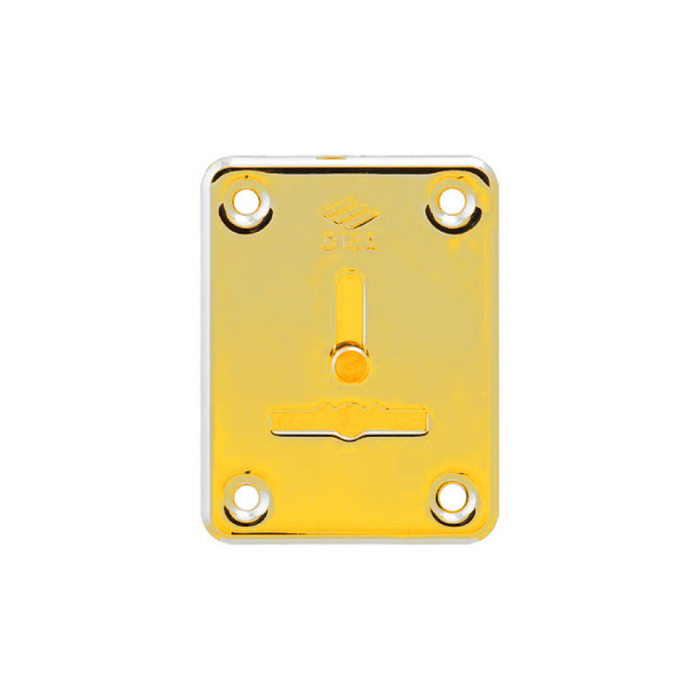 Накладка на сувальдный замок CISA 06.081.01, со шторкой, цвет латунь, 1 шт.