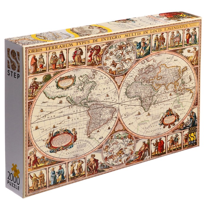 Пазлы «Историческая карта мира», 2000 элементов пазлы dodo пазл карта мира 100 элементов