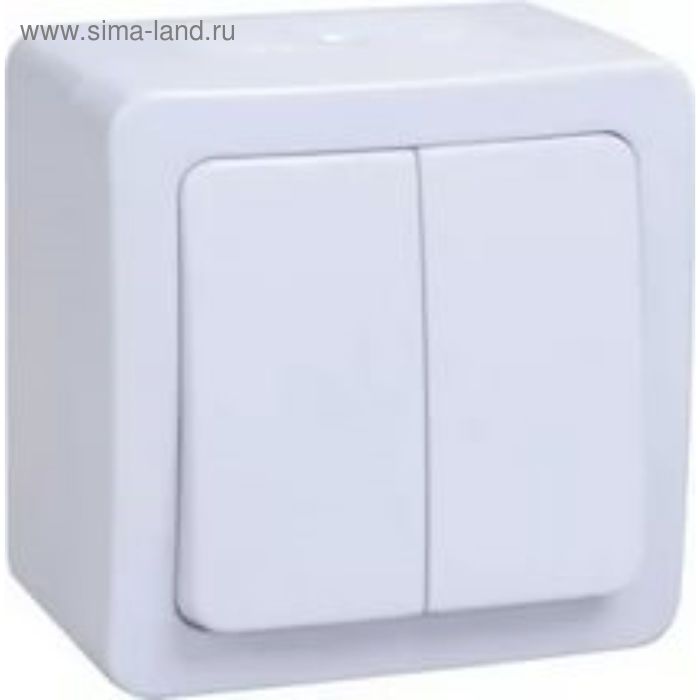 

Выключатель IEK "ГЕРМЕС PLUS" EVMP20-K01-10-54-EC, 2 кл., ОП, 10А, IP54, бел., ВС20-2-0-ГПБ 259030