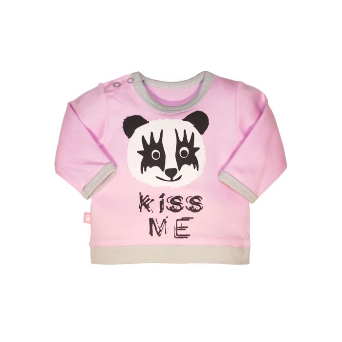 Джемпер детский "Озорные панды", рост 92 см, цвет розовый 7922