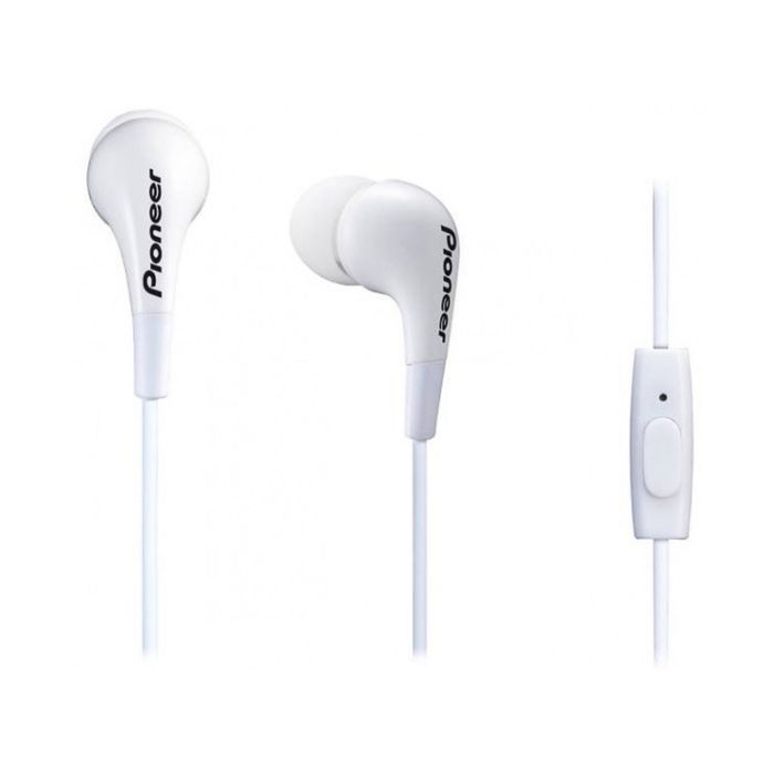 Гарнитура Pioneer SE-CL502T-W, вкладыши, в ушной раковине, провод 1.2 м, белая