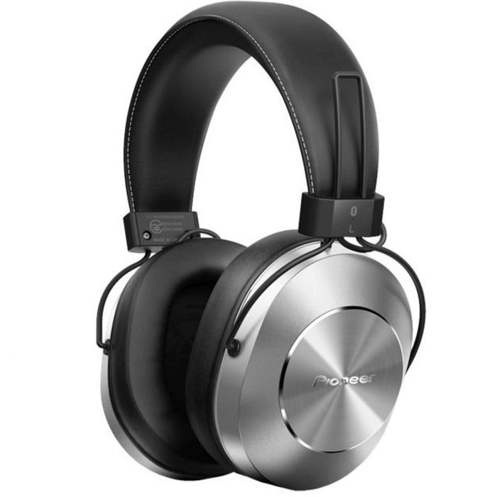 Наушники Pioneer SE-MS7BT-S, Bluetooth, мониторные, оголовье, провод 1.2 м, цвет серебро