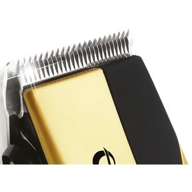 

Машинка для стрижки Centek CT-2115, 12 Вт, 4 насадки, 3/6/9/12 мм, сталь, чёрно-золотая