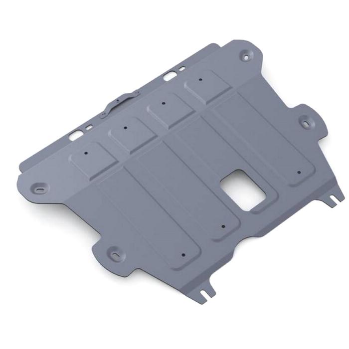 Защита картера и КПП Rival для Renault Duster (V - 1.6; 2.0; 1.5d) 2011-2015, крепеж в комплекте, алюминий 4 мм