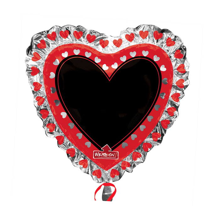 Шар фольгированный "Сердце для надписи" 32"