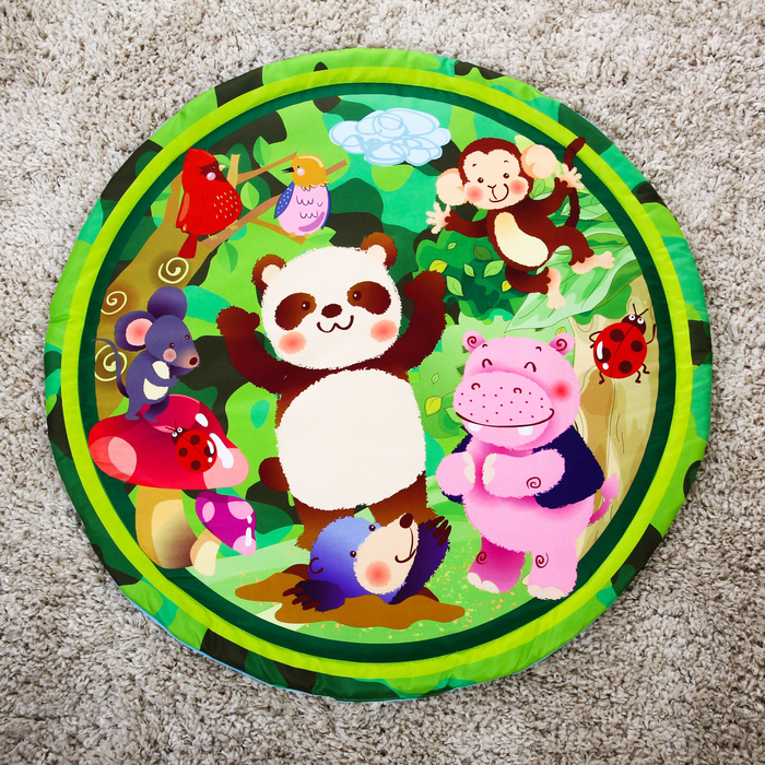 Коврик развивающий с дугами, 5 погремушек