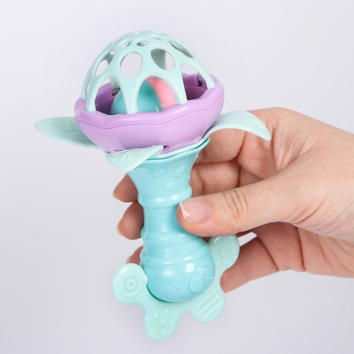 Погремушка «Цветочек» с прорезывателем