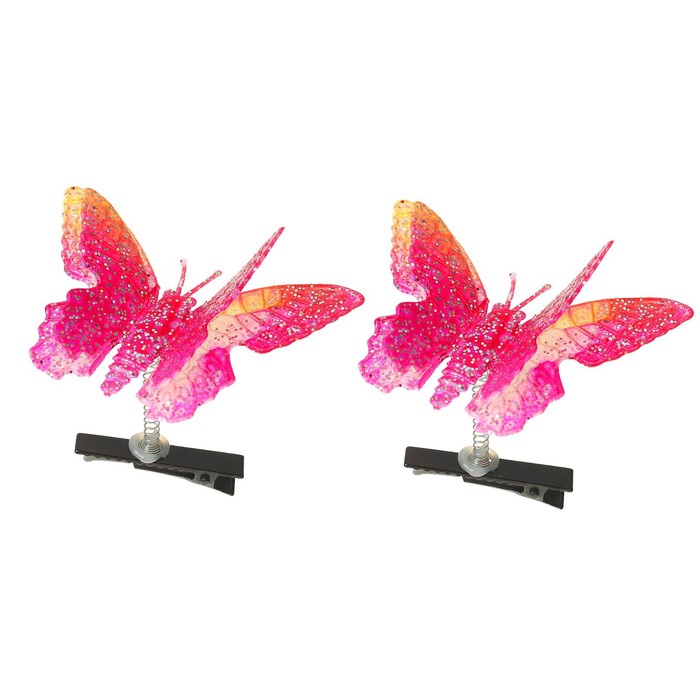 Карнавальный зажим "Бабочка", цвета МИКС