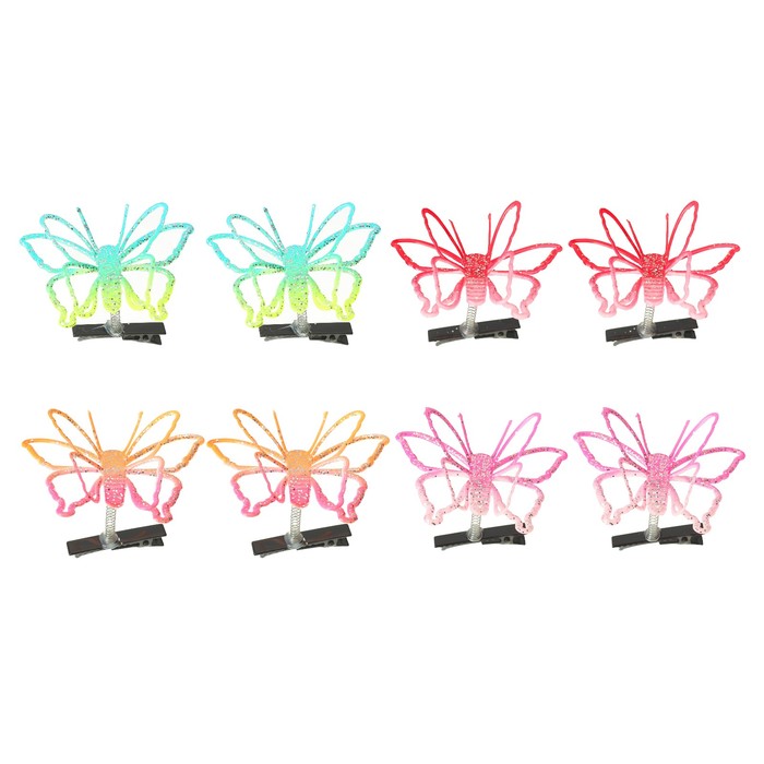 Карнавальный зажим "Бабочка", цвета МИКС