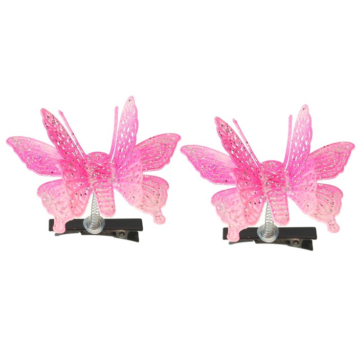 Карнавальный зажим "Бабочка", цвета МИКС