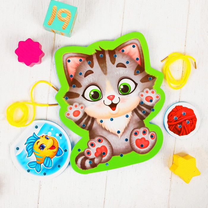 Шнуровка мягкая "Котик"