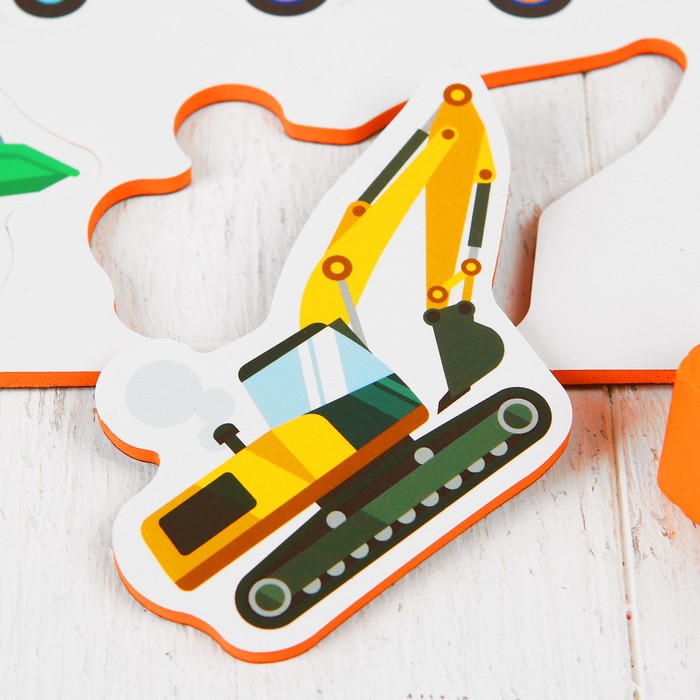 Магниты мягкие "Транспорт", набор 8 шт.