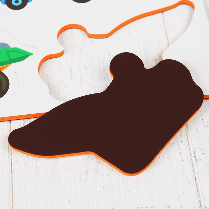 Магниты мягкие "Транспорт", набор 8 шт.