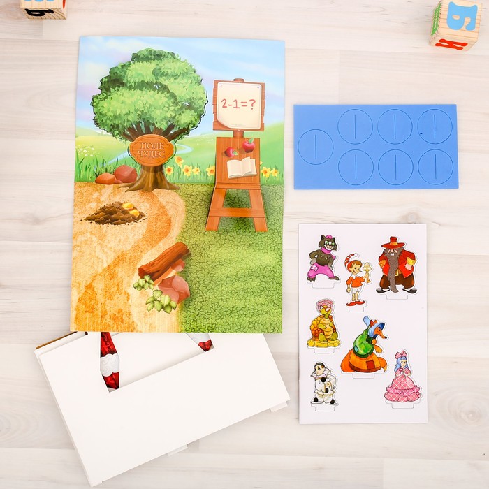 Игра-сказка картонный детский театр "Веселый Буратино"