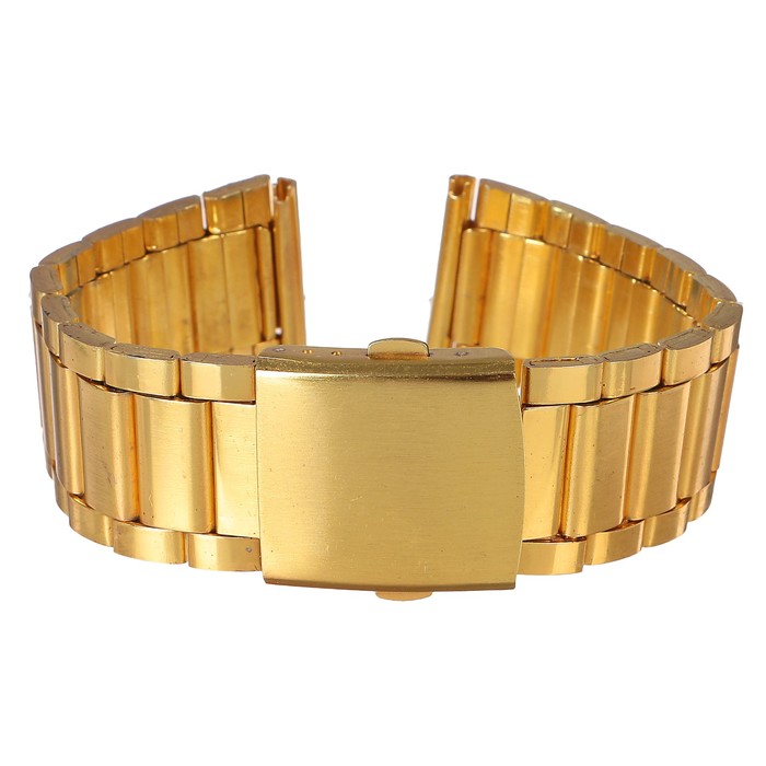 Ремешок для часов, 24мм, золото, присоед., металл 22,5см