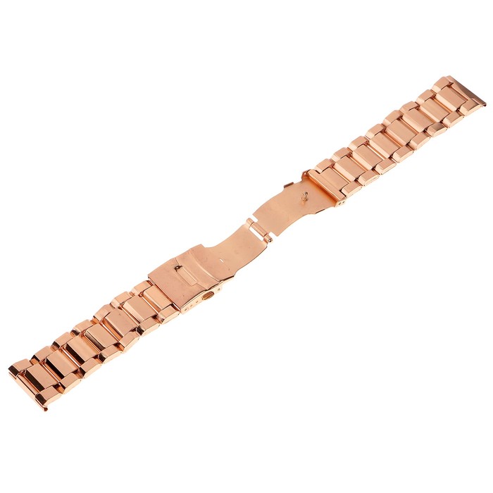 Ремешок для часов, 24мм, розовое золото, присоед., металл 22,5см