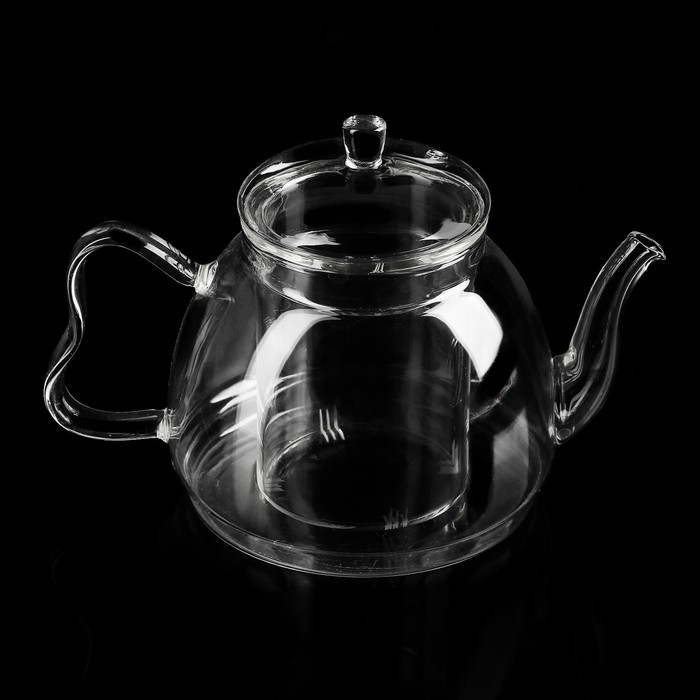 Чайник заварочный 800 мл "Баттерфляй", со стеклянным ситом